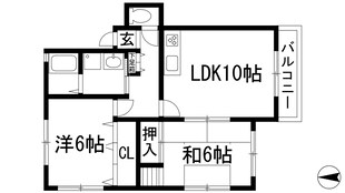 ローズコーポ荒牧の物件間取画像